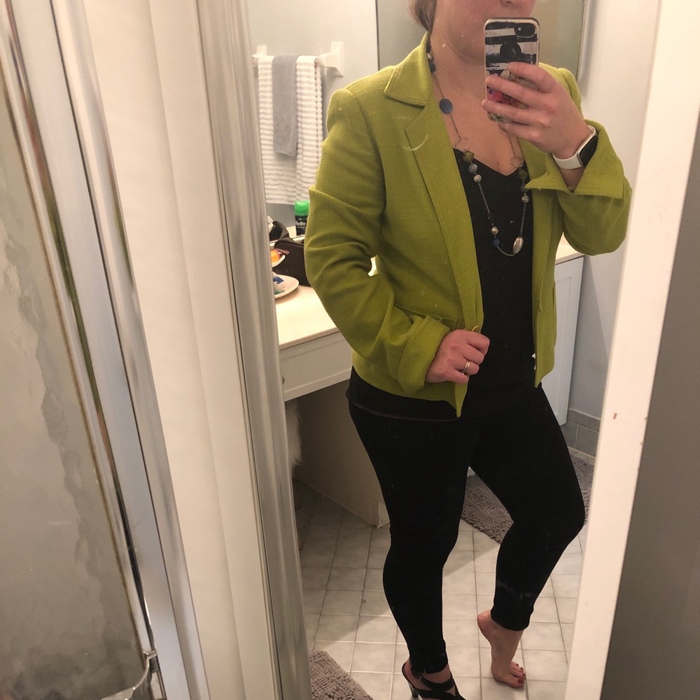 Vintage tweed Jones New York green blazer